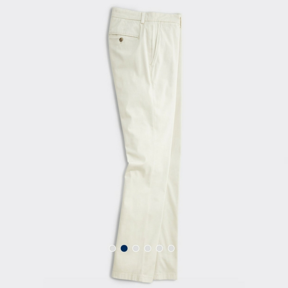🆕 Vineyard Vines Tall Mens Breaker Pants Stone Chino NWT NEW - Picture 4 of 8